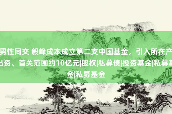 男性同交 毅峰成本成立第二支中国基金，引入所在产投出资、首关范围约10亿元|股权|私募债|投资基金|私募基金